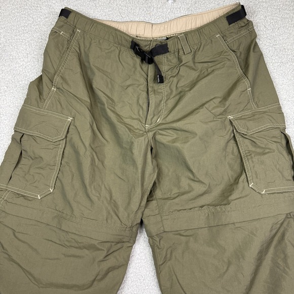 REI Mens Olive Green Convertible‎ Hiking Pants Size L 30 - Picture 2 of 12